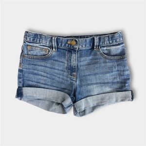 Crewcuts Cuffed Medium Wash Denim Cowgirl Shorts 10
